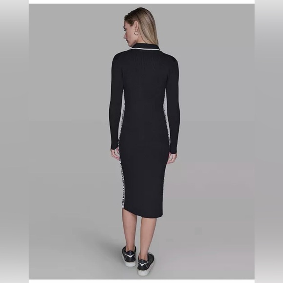 Karl Lagerfeld Paris Women's Logo Tape Sweater Dress Size M, NWT - Picture 4 of 5